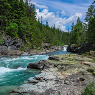 McDonald Creek Photo Print Glacier National Park Nature