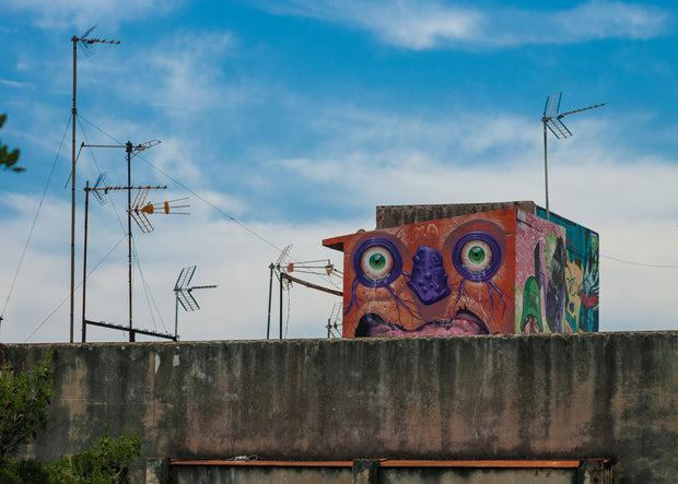 Graffiti Barcelona Photo Print Cityscape Wall Art -