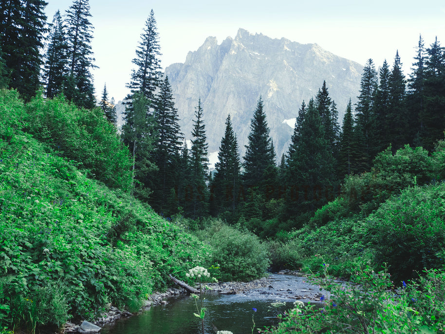 Mountain Peak Valley Scenic View Photo Print Granite Lake