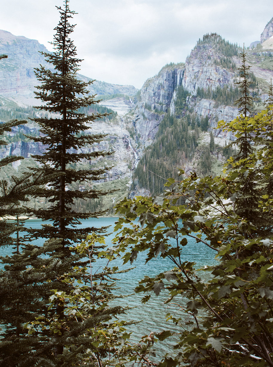 Granite Lake Montana Glacial Waterfall Scenic Wilderness
