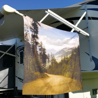 British Columbia Forest Wall Tapestry Pacific Northwest