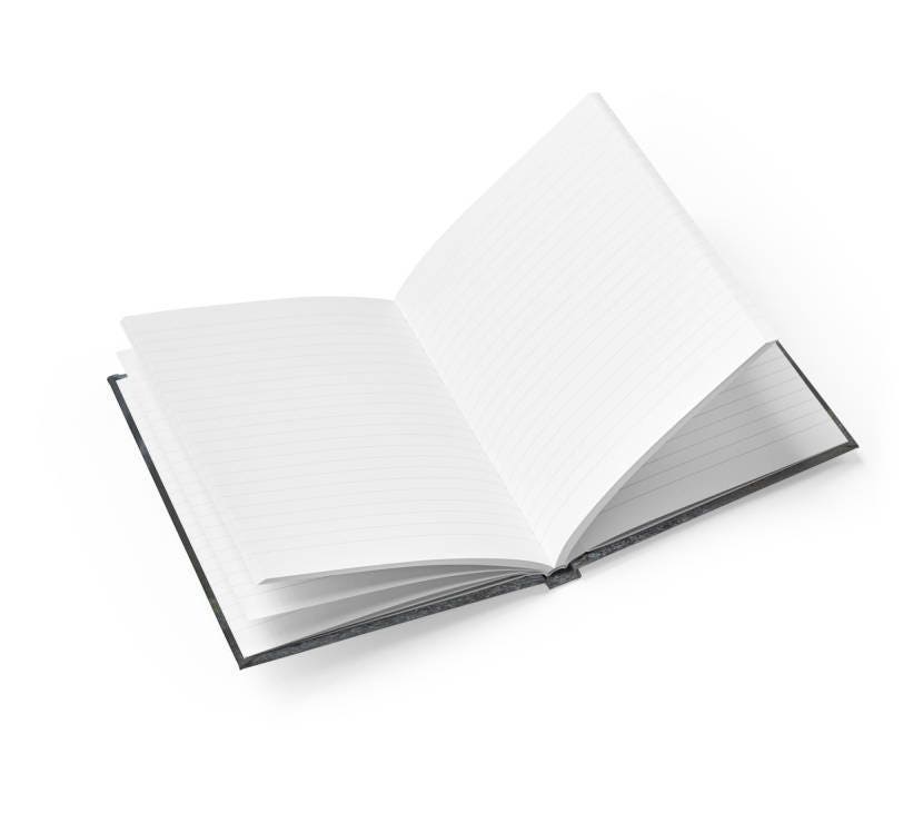 Foggy Forest Notebook -  Hard Cover Ruled Line -