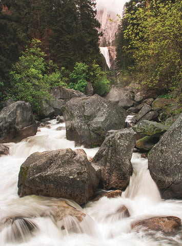 California Nature Photography Waterfall Scene Yosemite