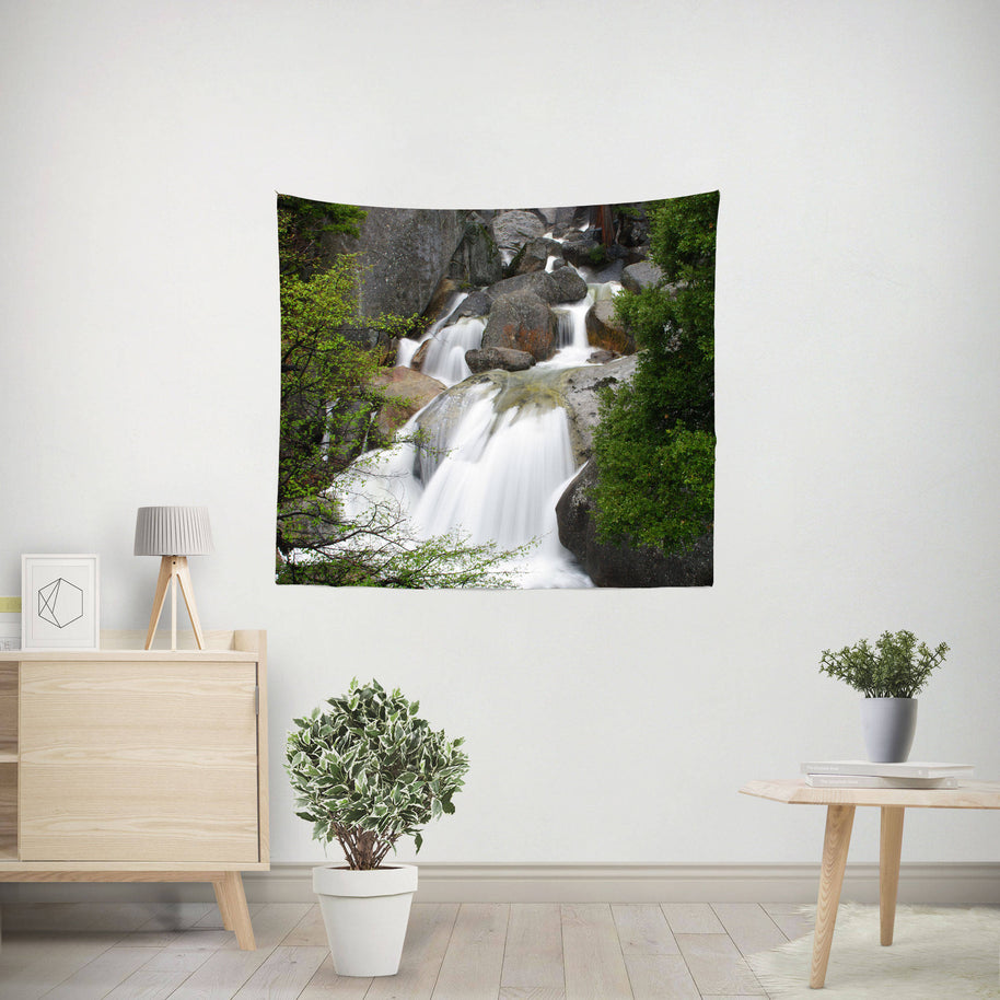 Yosemite Waterfall Wall Tapestry - Decorative Tapestries