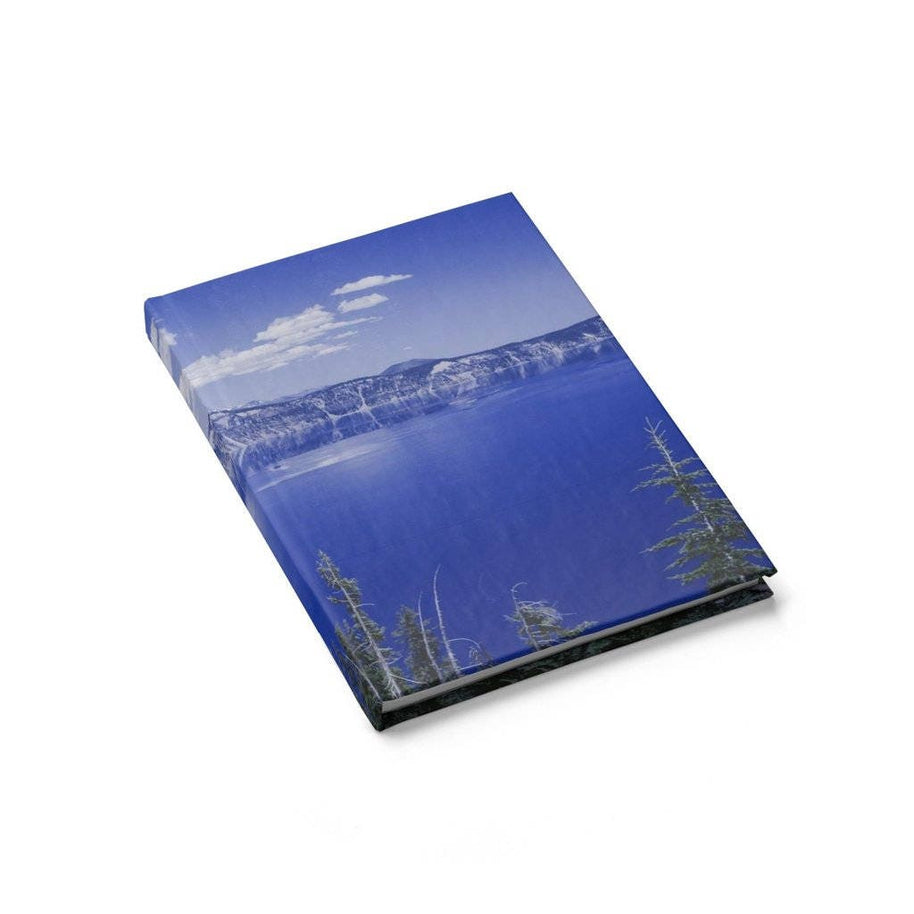 Bright Blue Lake Notebook - Spiral or Hard Cover Ruled Line