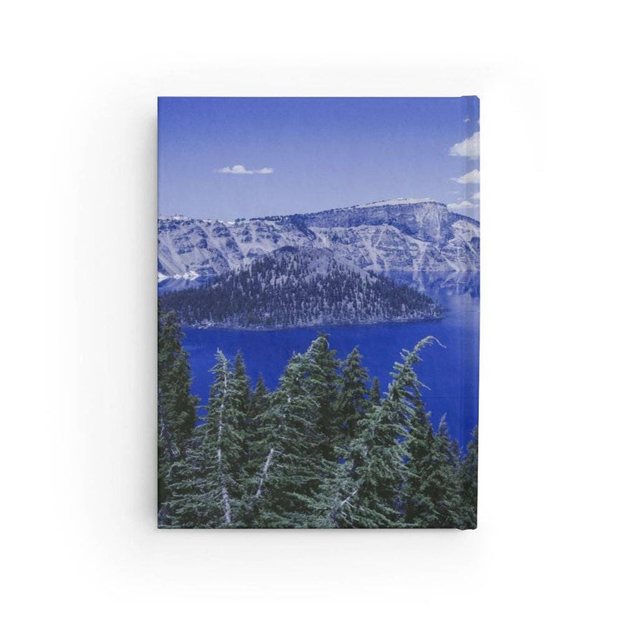 Bright Blue Lake Notebook - Spiral or Hard Cover Ruled Line