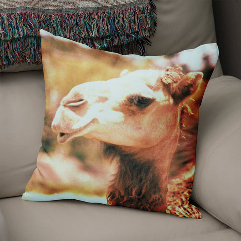 Funny Camel Throw Pillow Cover - Pillows