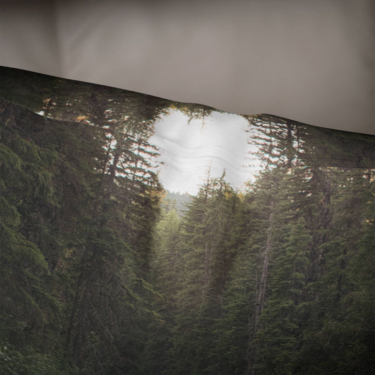 Montana Forest Pillow Cover River and Trees Home Decor -