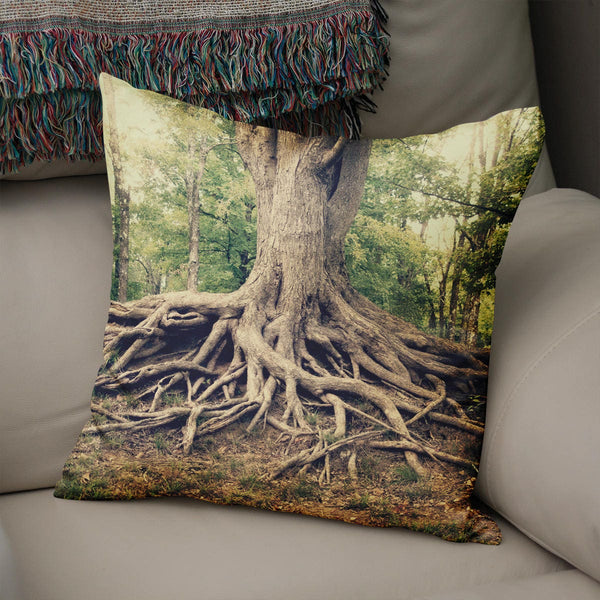 Tree of Life Throw Pillow Cover Yoga Bedroom Decor Roots -