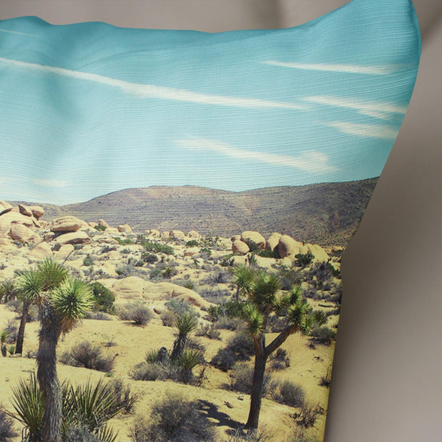 Mojave Desert Throw Pillow Cover Joshua Trees California
