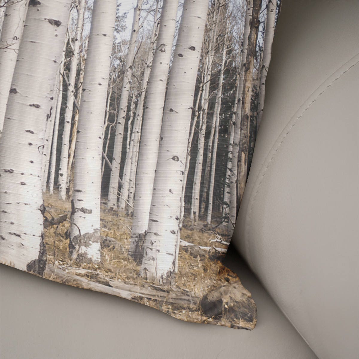 Trees Of Reason Birch Forest Throw Pillow Cover Rustic