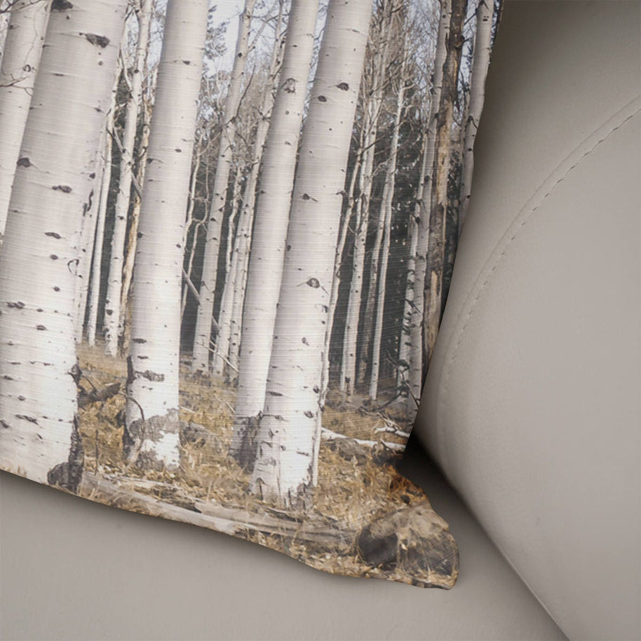 Trees Of Reason Birch Forest Throw Pillow Cover Rustic