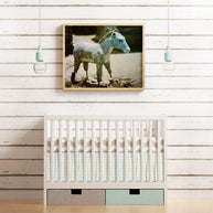 Rustic Toy Horse Photo Print Nursery Farm Animal Wall Art -