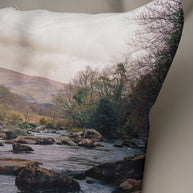 Mountain Throw Pillow Cover Nature Decor Stream - Pillows