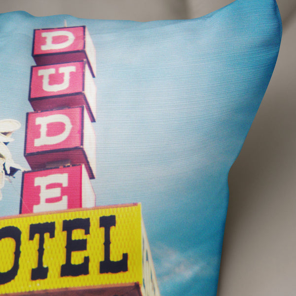 Pop Art Throw Pillow Cover Retro Decor Dude Motel - Pillows