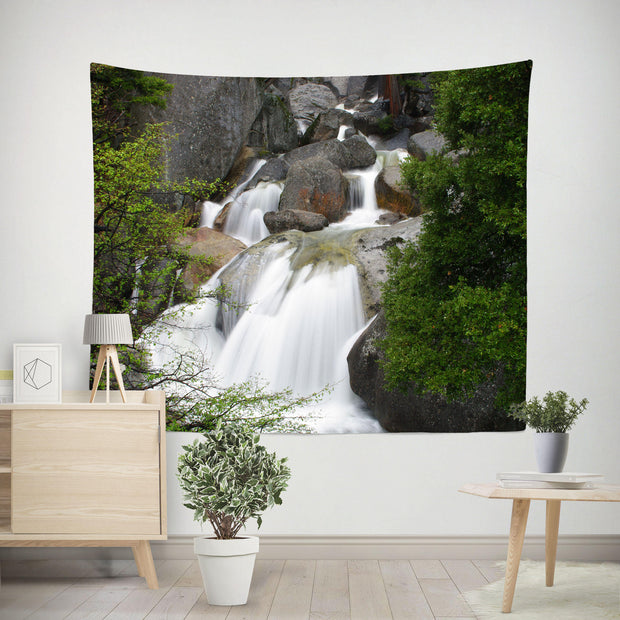 Yosemite Waterfall Wall Tapestry - Decorative Tapestries