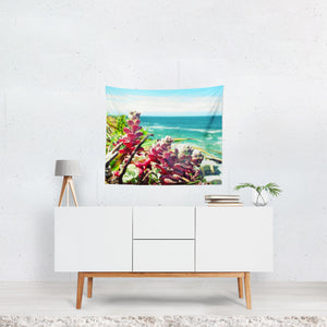Colorful California Coast Tapestry - Decorative Tapestries
