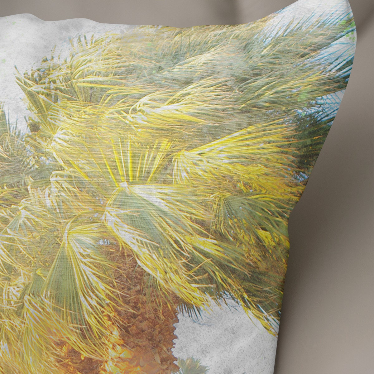 Palm Trees Throw Pillow Cover Beach Theme Home - Pillows