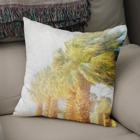 Palm Trees Throw Pillow Cover Beach Theme Home - Pillows