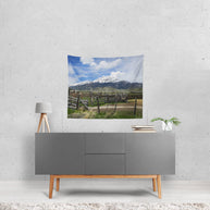 Ranch in the Mountains Scenic Wall Tapestry - Decorative