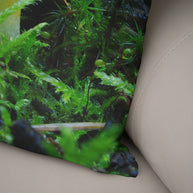 Cute Green Mushroom Throw Pillow Cover Woodland Hippie