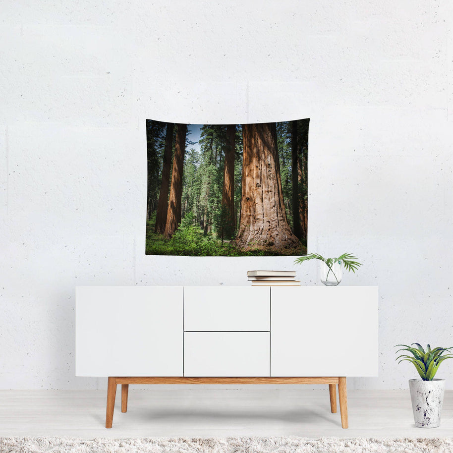 Giant Sequoia Trees Wall Tapestry - Decorative Tapestries