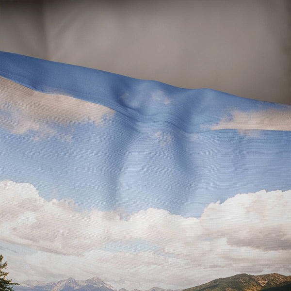 Scenic Landscape Mountains Pillow Cover Canada Home Decor -