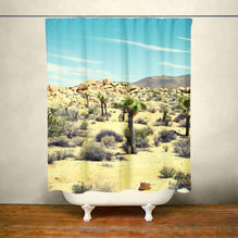 Mojave Desert Shower Curtain 71x74 inch - Cholla Cactus