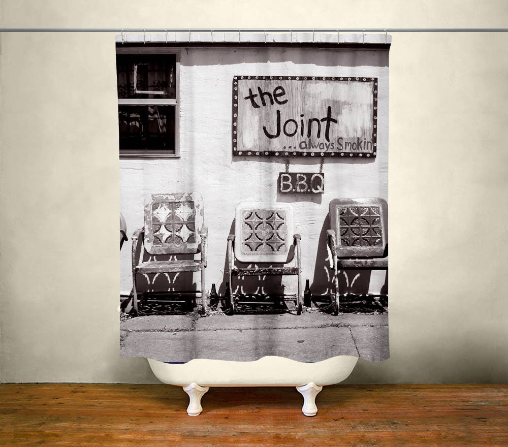 New Orleans Folk Art Shower Curtain 71x74 inch Americana -