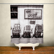 New Orleans Folk Art Shower Curtain 71x74 inch Americana -