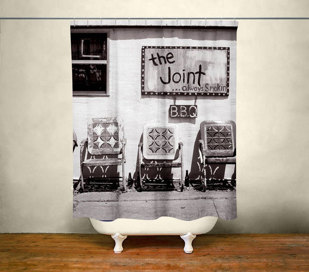 New Orleans Folk Art Shower Curtain 71x74 inch Americana -