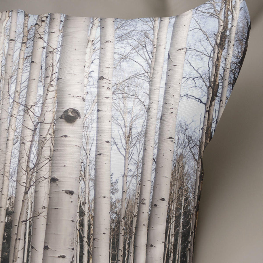 Trees Of Reason Birch Forest Throw Pillow Cover Rustic