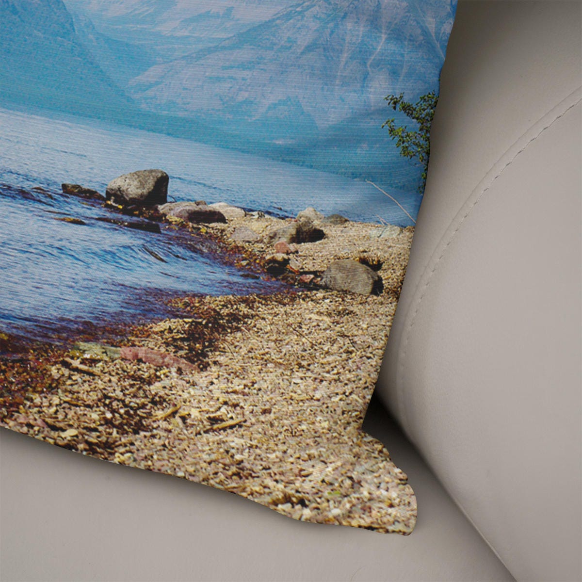 Glacier National Park Throw Pillow Cover Lake McDonald