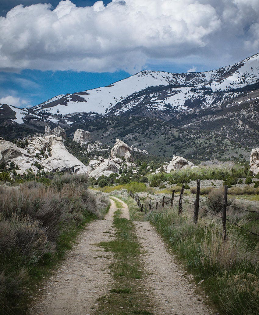 Road to the Mountains Photo Print Southern Idaho Wall Art -