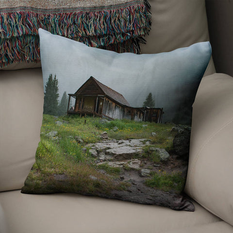 Rustic Cabin Throw Pillow Cover Mountain Living Room Decor -
