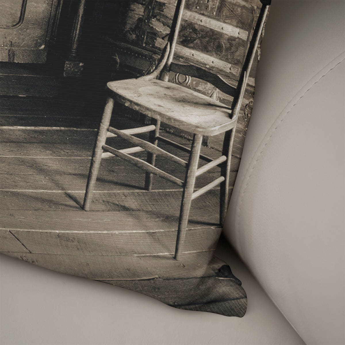 Piano Cabin Throw Pillow Cover Rustic Couch Cushion -