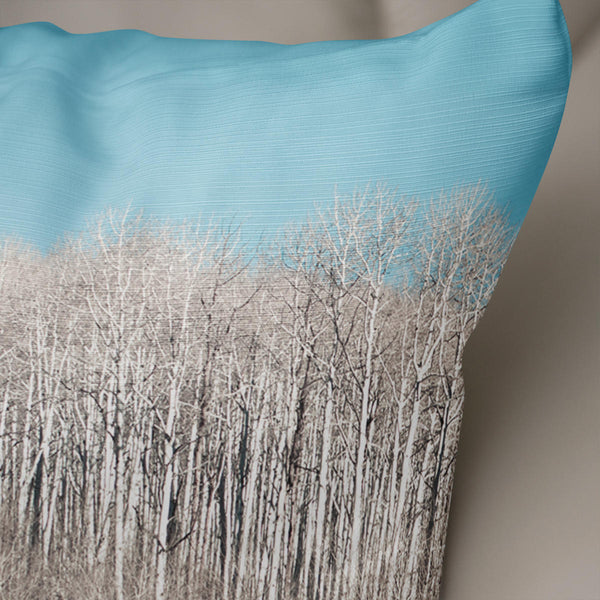 Minimalist Throw Pillow Cover Aspen Forest Decor - Pillows