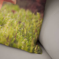 Woodland Pillow Cover Fairy Forest Decor Tiny Mushroom -