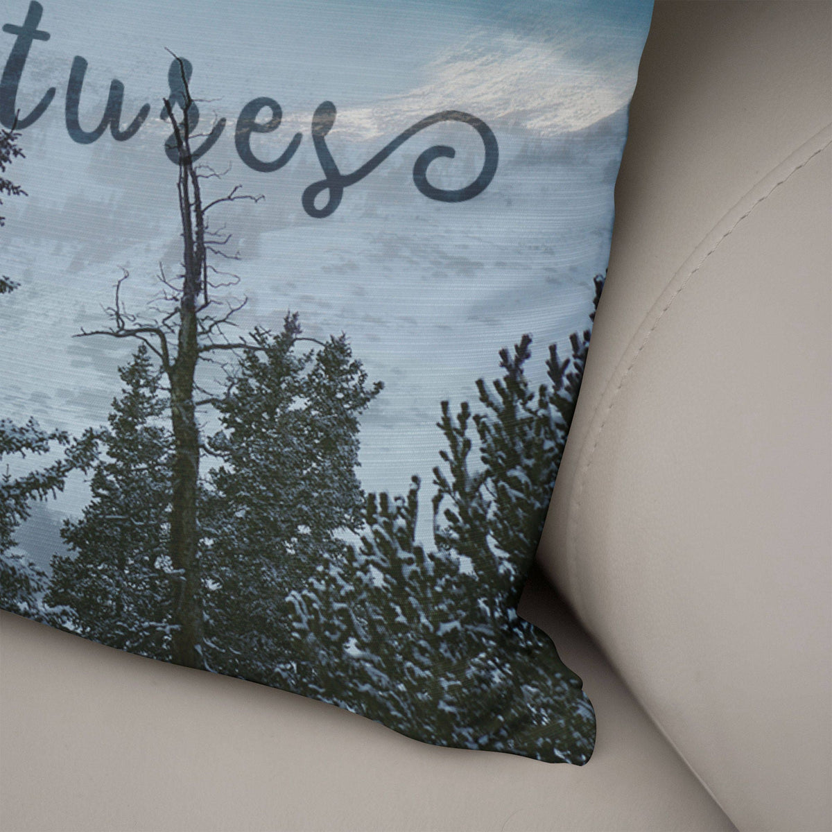 Greatest Adventures Throw Pillow Cover Mountain Decor Hiker
