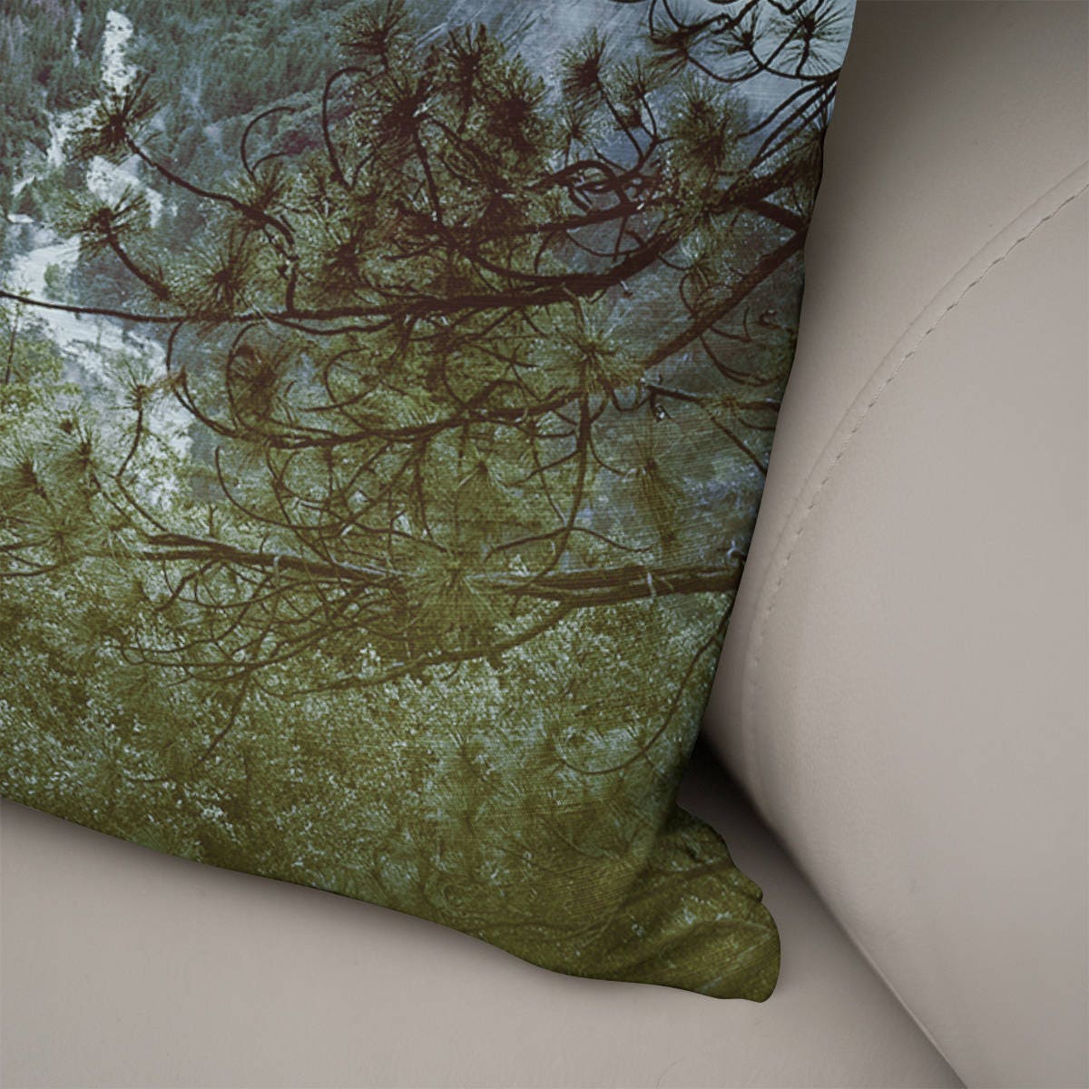Yosemite Forest Throw Pillow Cover California Decor -