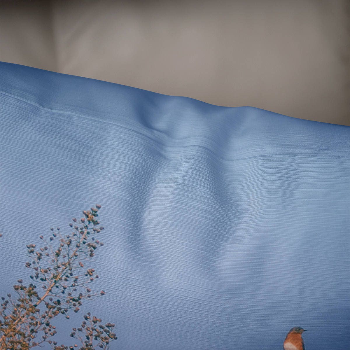 Bluebird Throw Pillow Cover Nature Decor Bird Watcher Gift -