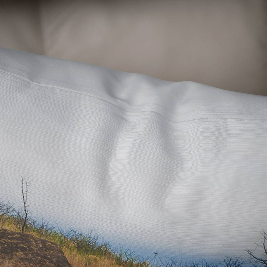 Bison Throw Pillow Cover Rustic Decor Wichita Mountains