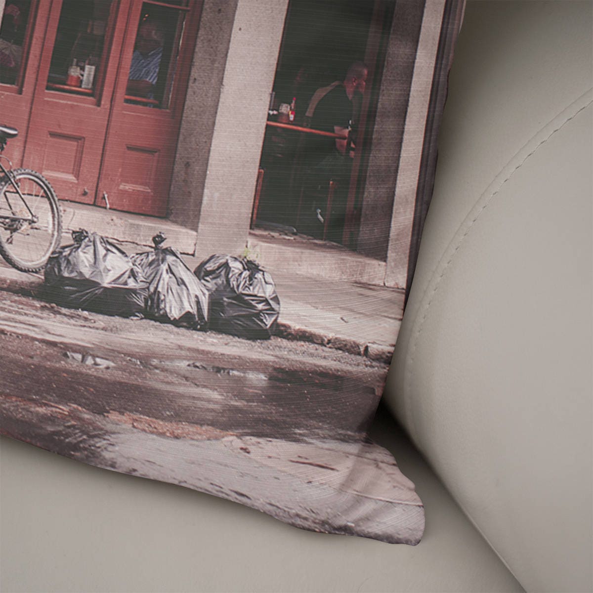 New Orleans Rustic Throw Pillow Cover French Quarter -