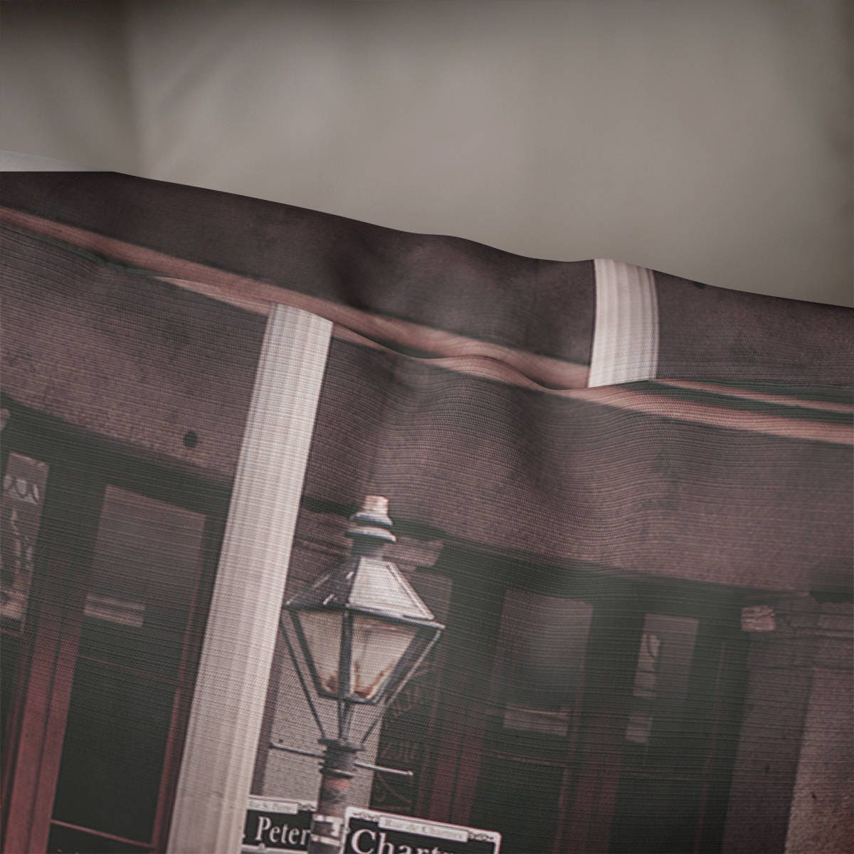New Orleans Rustic Throw Pillow Cover French Quarter -