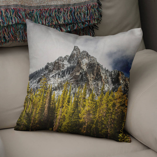 Mountain Peak Throw Pillow Cover Telluride Colorado Decor -