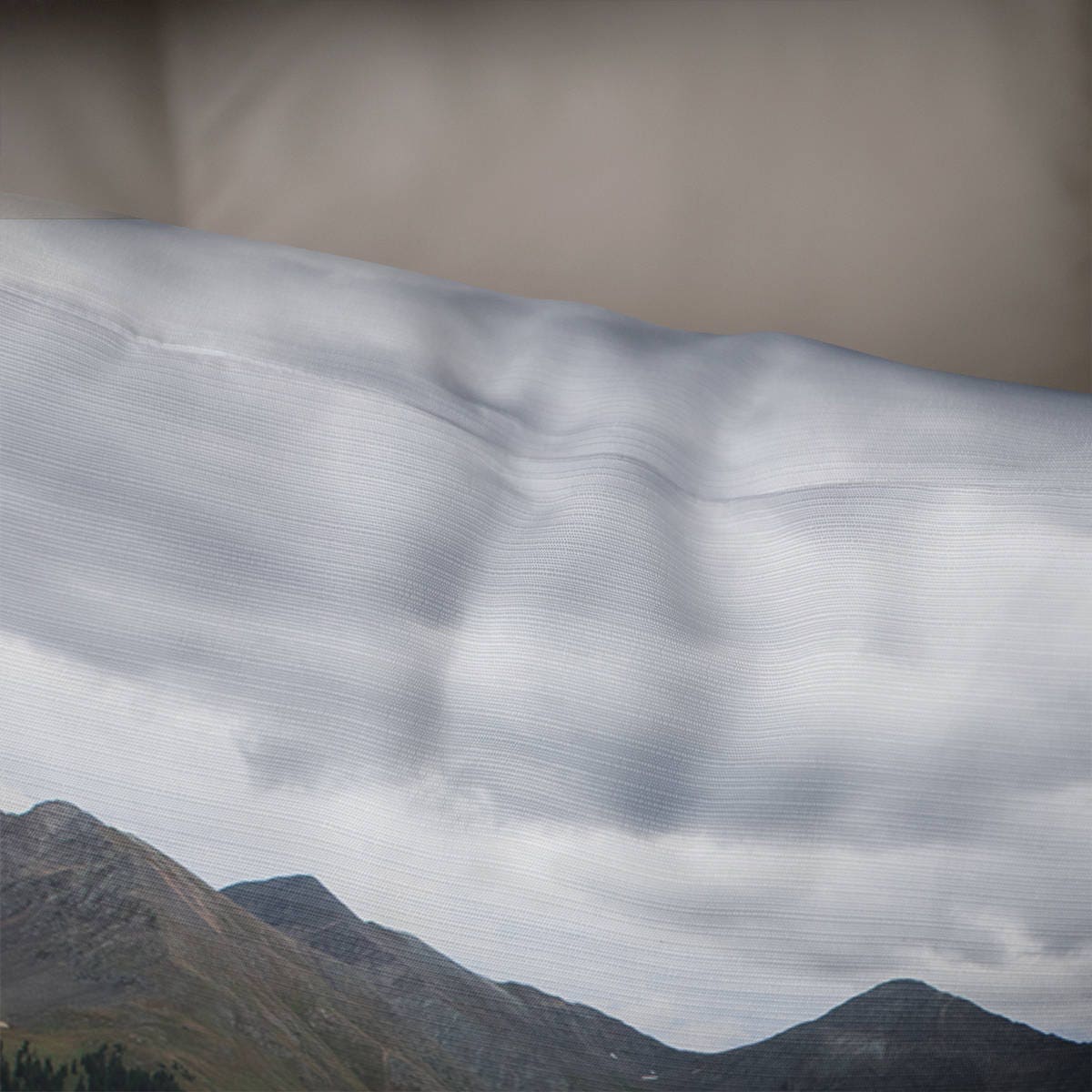 Rustic Throw Pillow Cover Mountain Mining Ghost Town