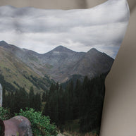 Rustic Throw Pillow Cover Mountain Mining Ghost Town