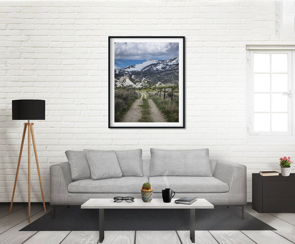 Road to the Mountains Photo Print Southern Idaho Wall Art -