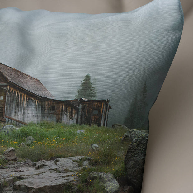 Rustic Cabin Throw Pillow Cover Mountain Living Room Decor -