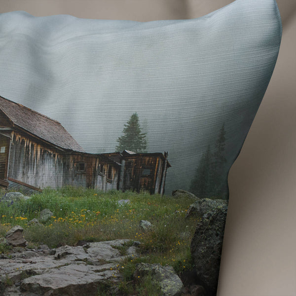 Rustic Cabin Throw Pillow Cover Mountain Living Room Decor -